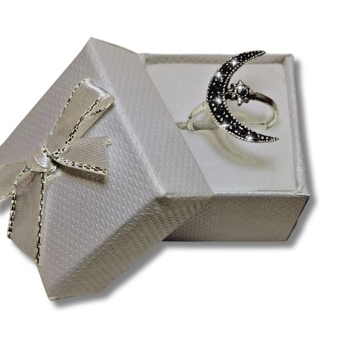 Anillo de marquesita de luna