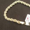 Pulsera de oro laminado corte torsal 21.5 cm