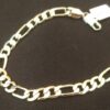 Pulsera de oro laminado corte cartier 21.5 cm