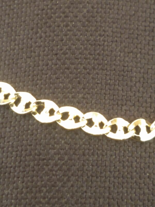 Pulsera de oro laminado corte gucci ajustable 21.5 cm