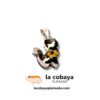 Mini dije encapsulado gato con girasol