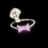 Anillo moño color rosa