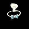 Anillo moñito azul con circonias