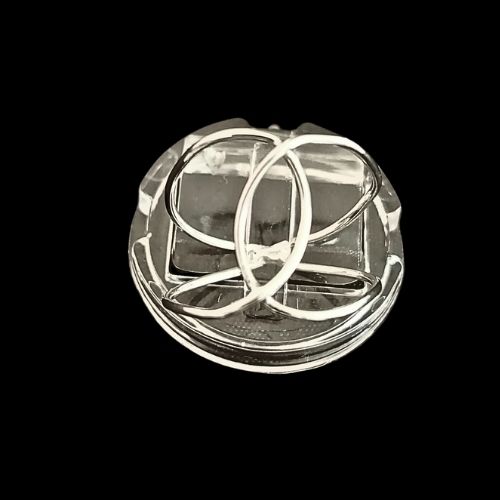 Anillo liso cruzado #6