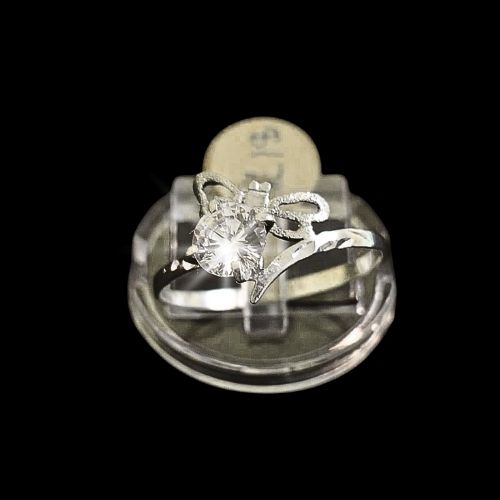 Anillo libélula con circonia #10