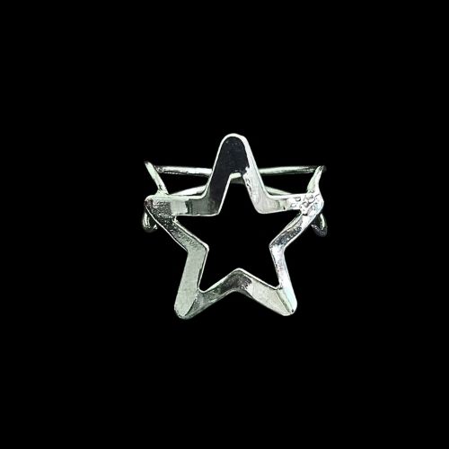 Anillo estrella lisa