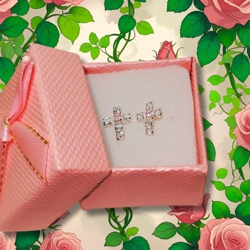 Broquel cruz con microcirconias