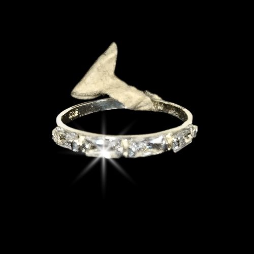 Anillo media churumbela circonias rectangulares #9