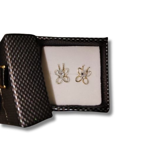 Broquel mariposas con circonia