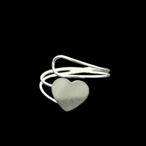 Anillo ajustable corazón liso
