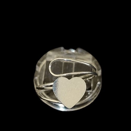 Anillo ajustable corazón liso